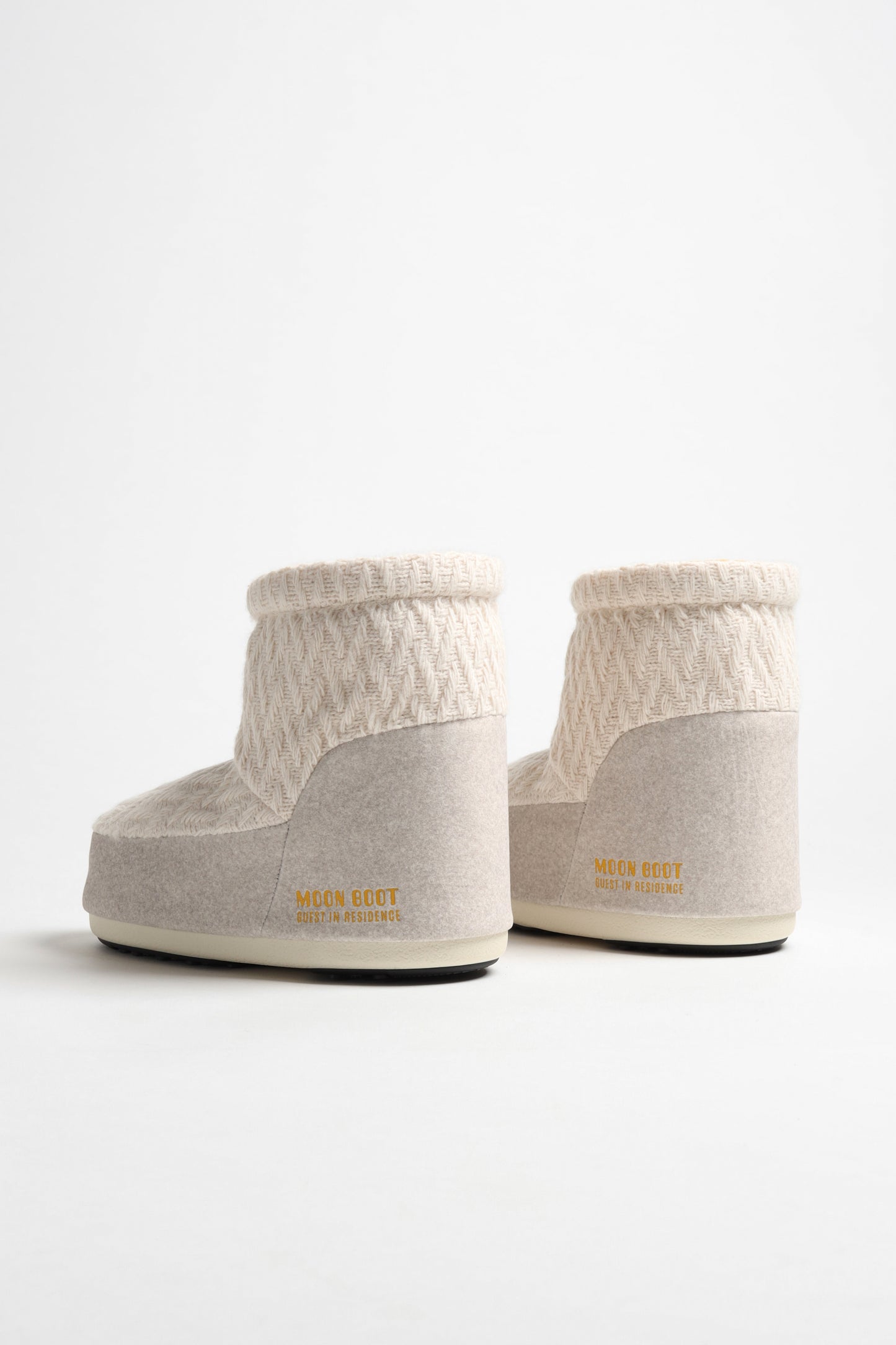 Moon Boot Icon Low Knit in White SandMoon Boot x Guest in Residence - Anita Hass