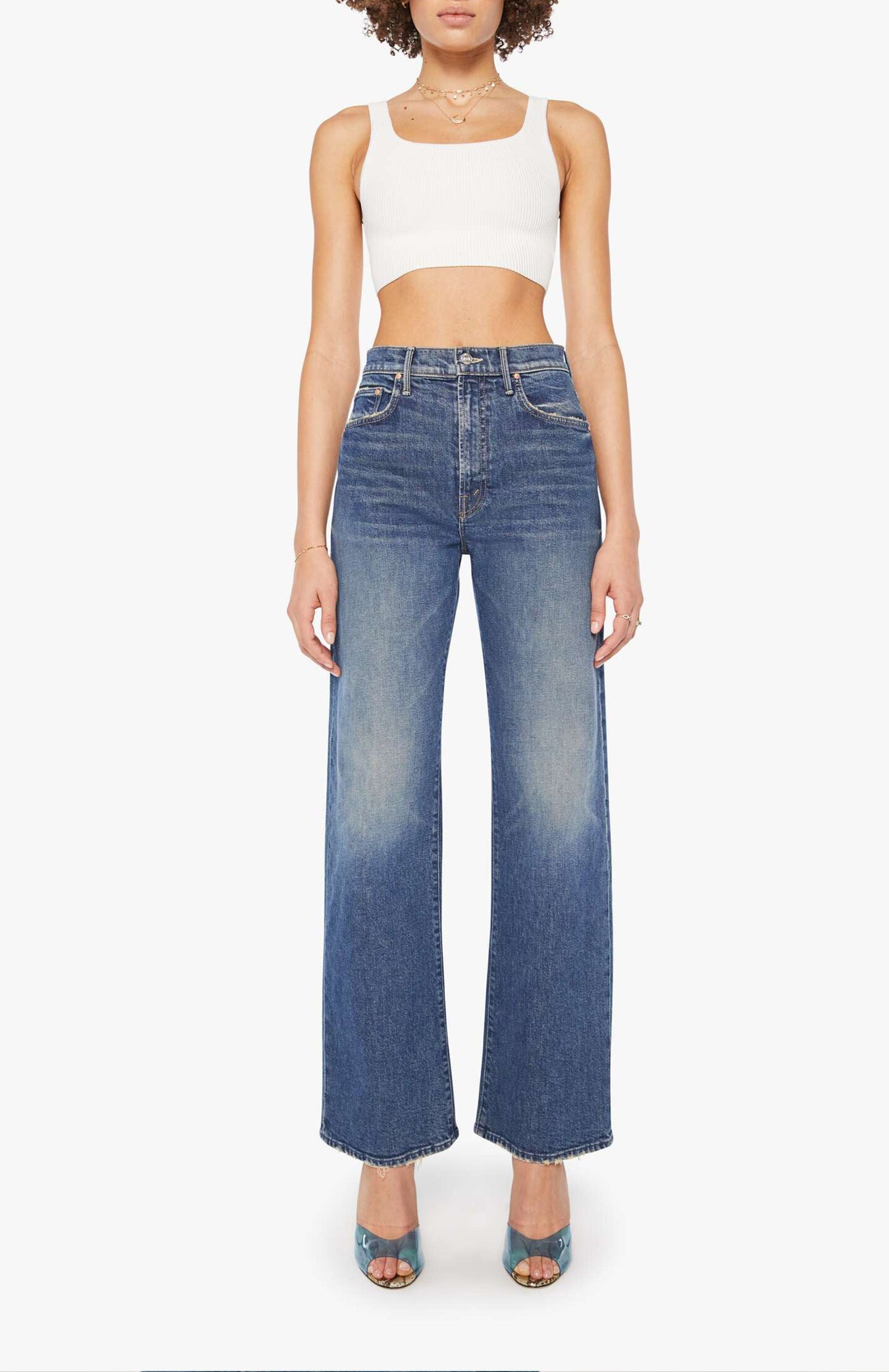 Jeans The Lasso Sneak in Punk NouveauMother - Anita Hass