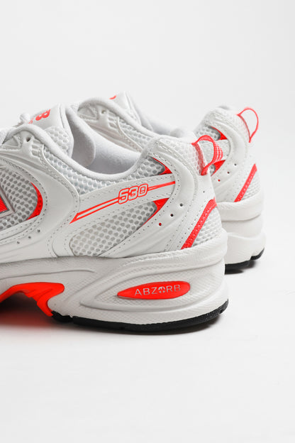 530 Sneakers in Sea Salt/Peach Nectar by New Balance - Anita Hass