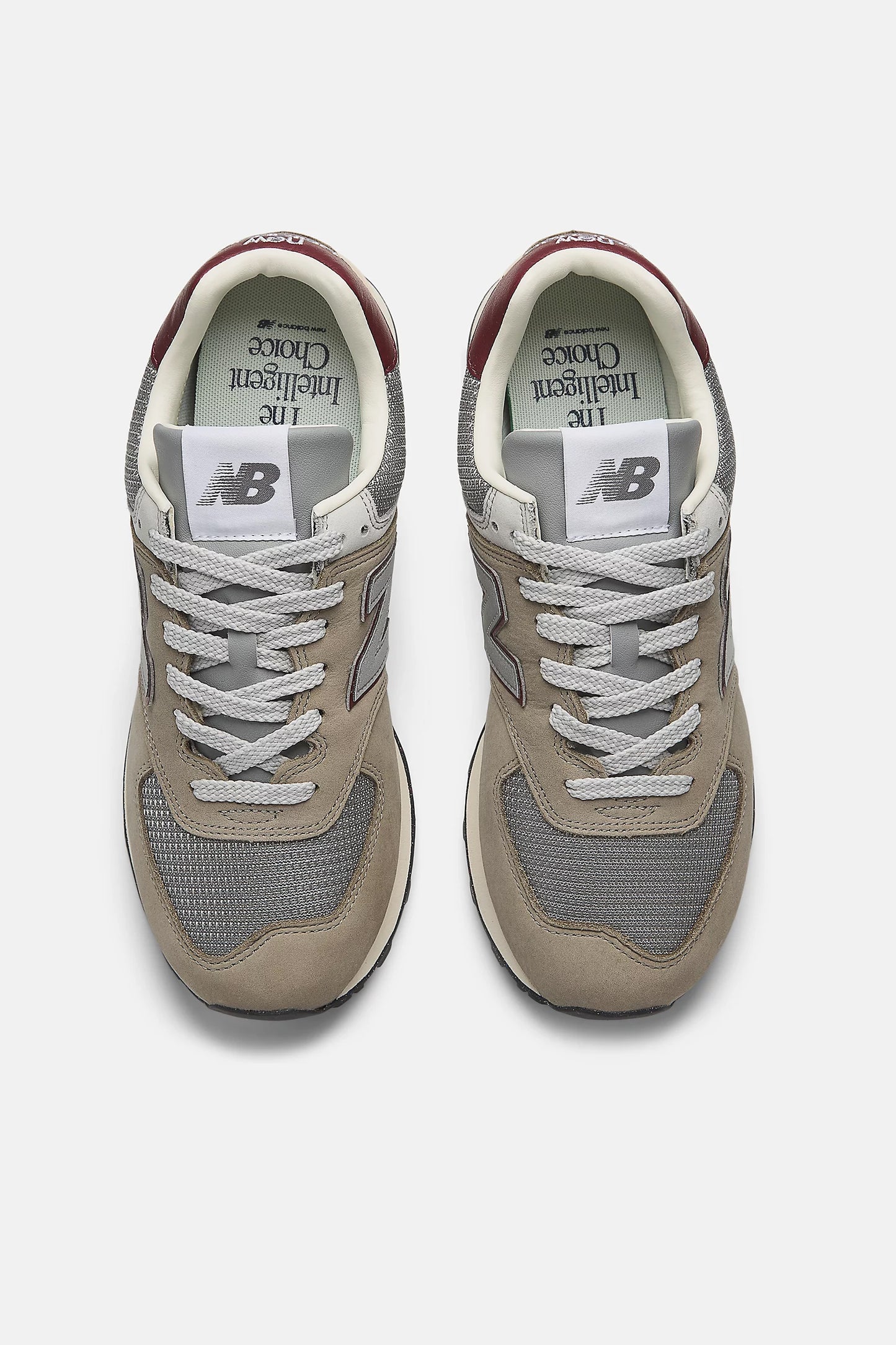 574 Sneakers in Arid Stone/Red by New Balance - Anita Hass