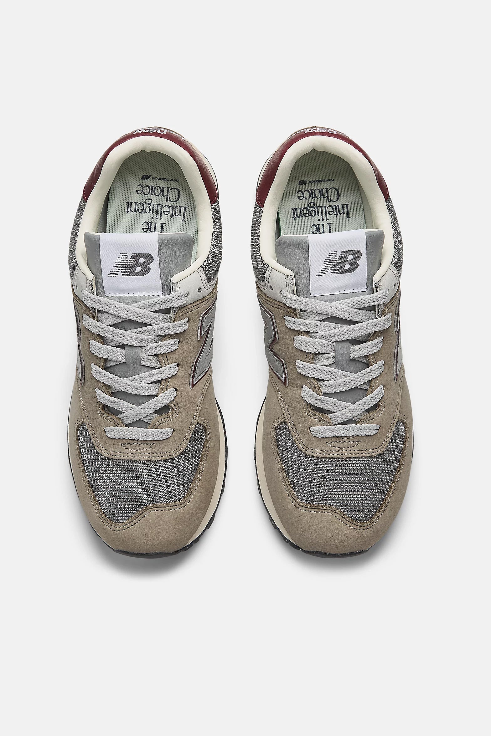 574 Sneakers in Arid Stone/Red by New Balance - Anita Hass
