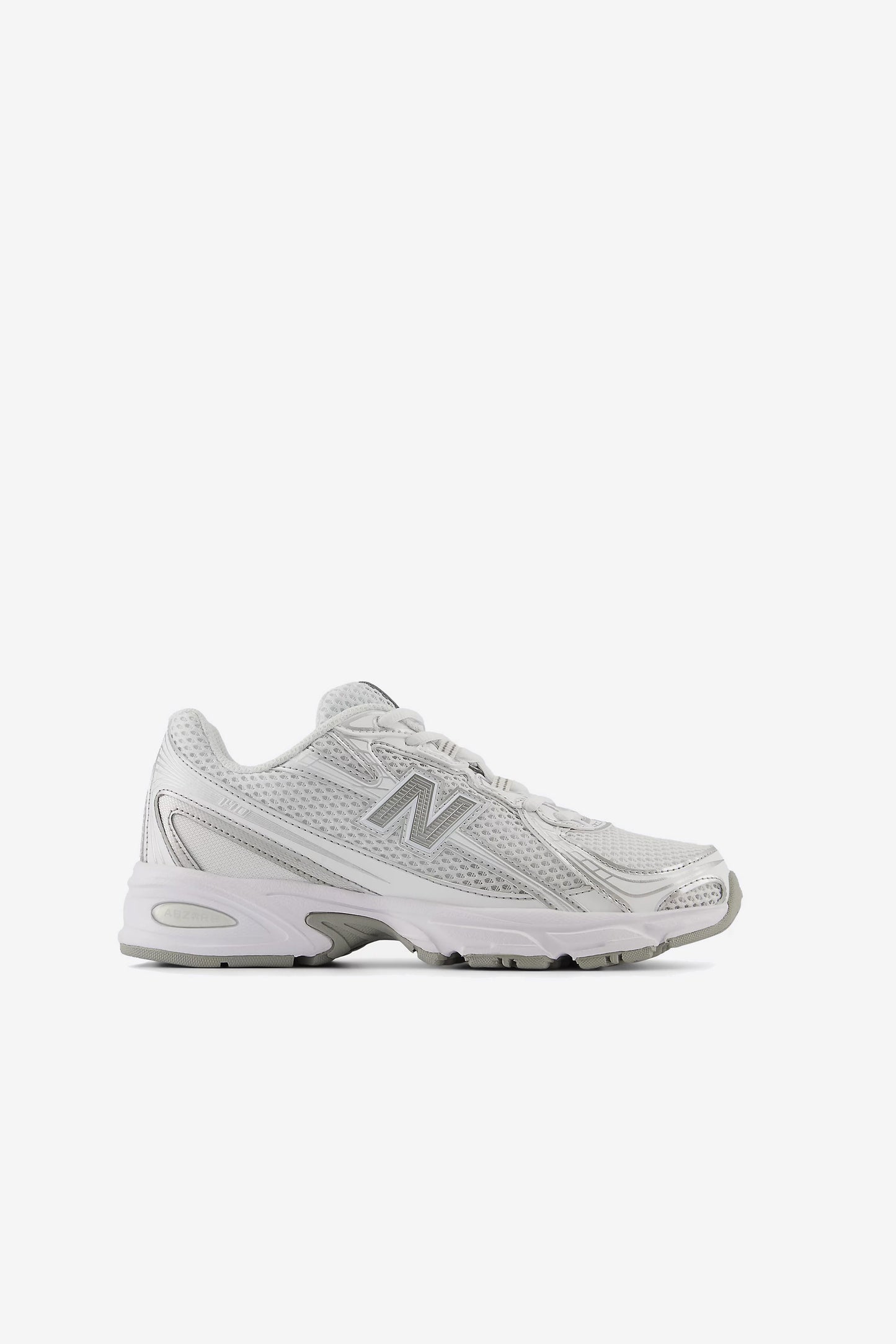 740 Sneakers in White/Silver Metallic - New Balance - Anita Hass