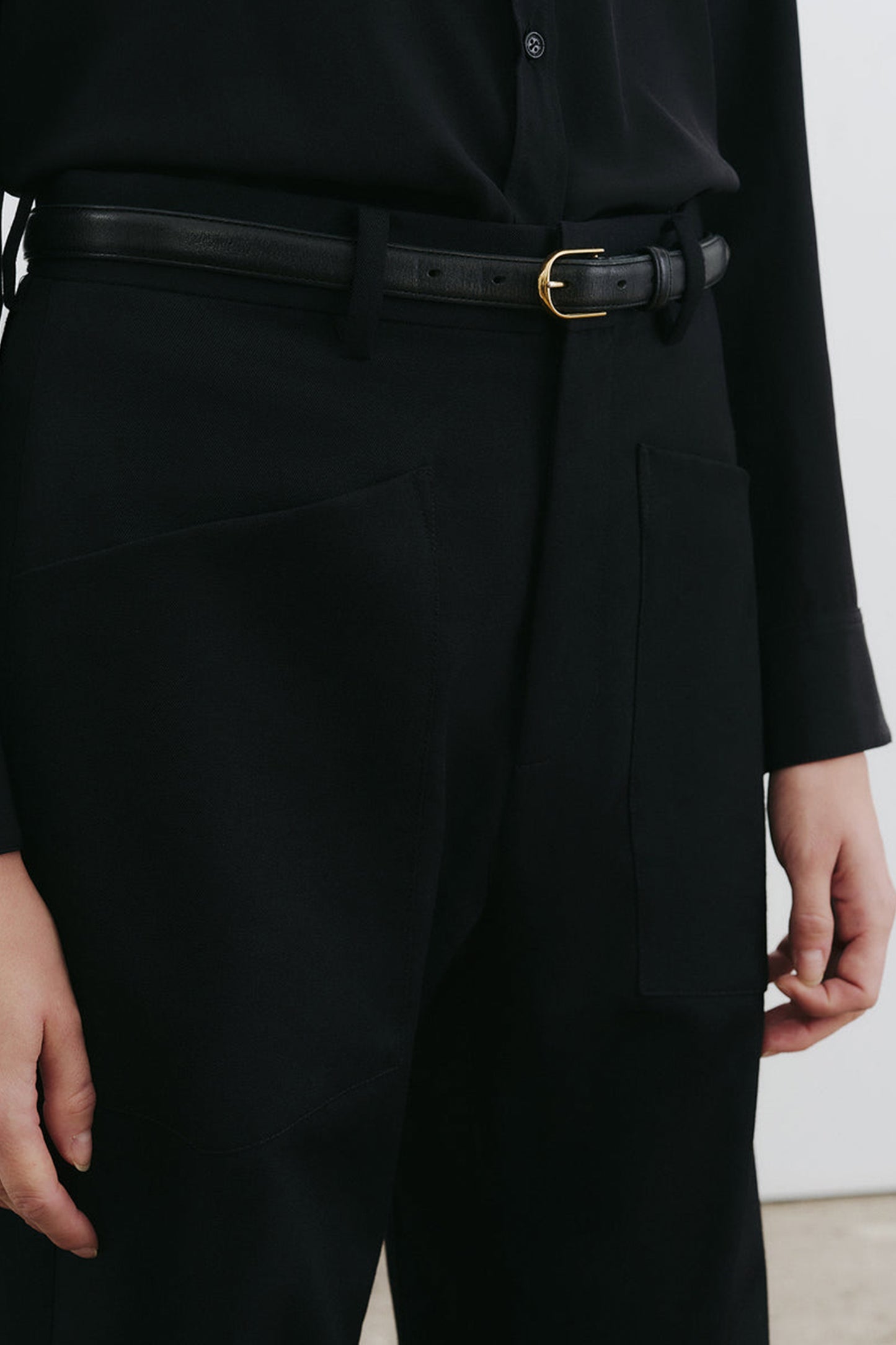 Hose Shon Wool in Schwarz