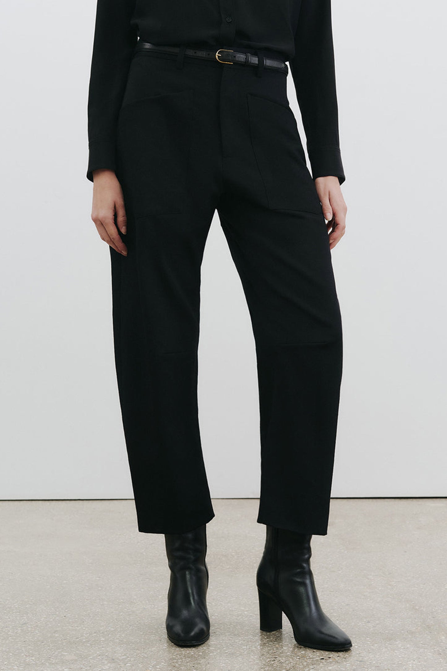 Hose Shon Wool in Schwarz