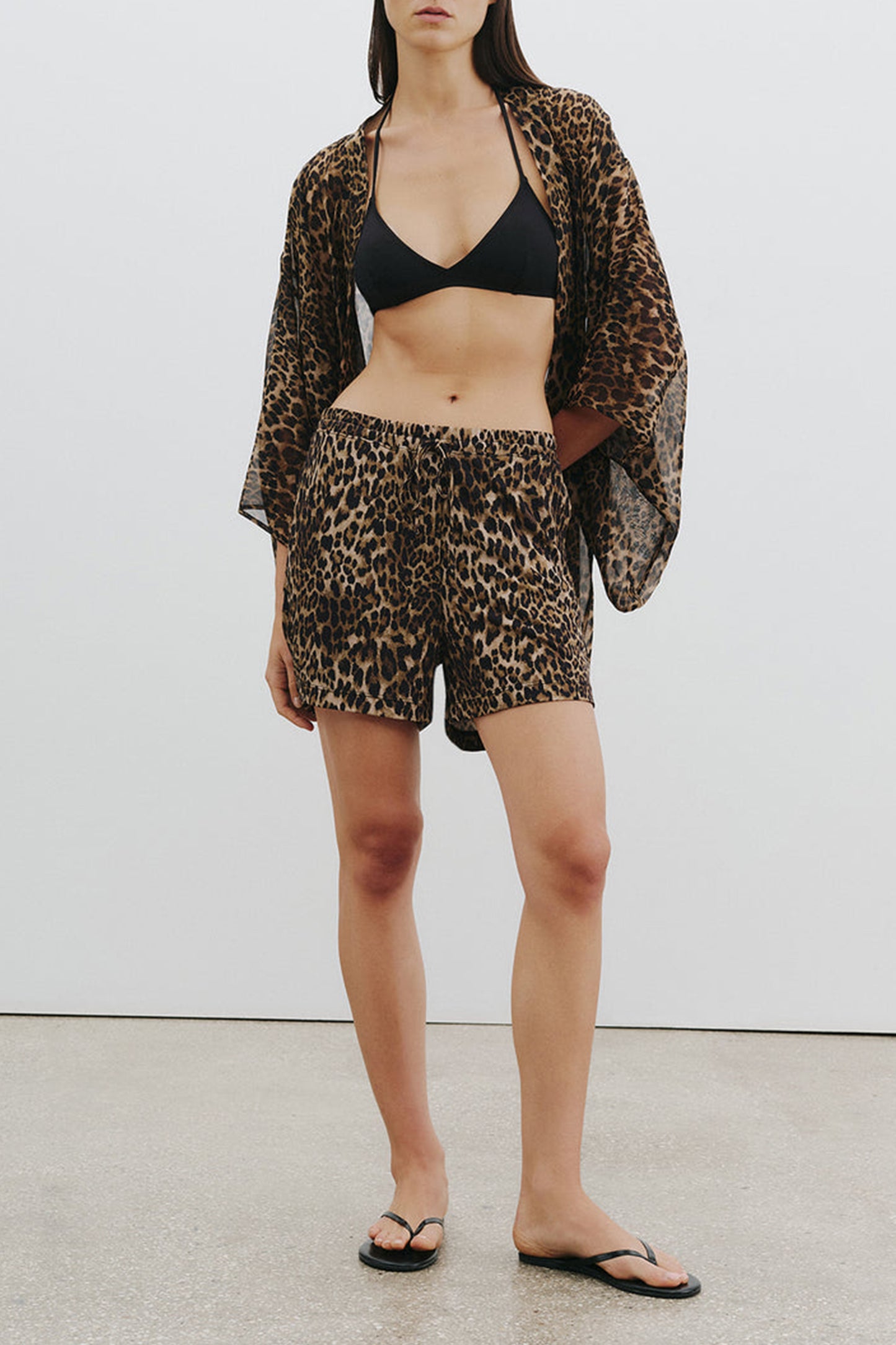 Frances shorts in vintage leopard