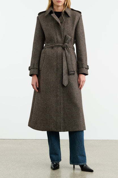 Trenchcoat Isabelle in Raven DonegalNili Lotan - Anita Hass