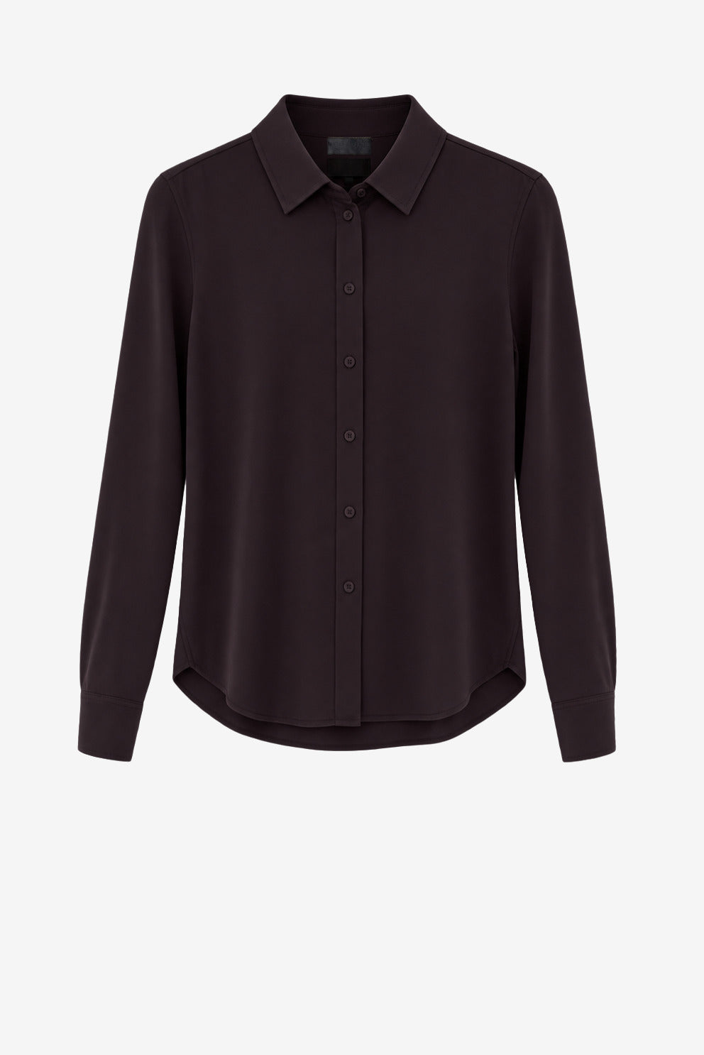 Blusa Gaia Slim en color marrón chocolate