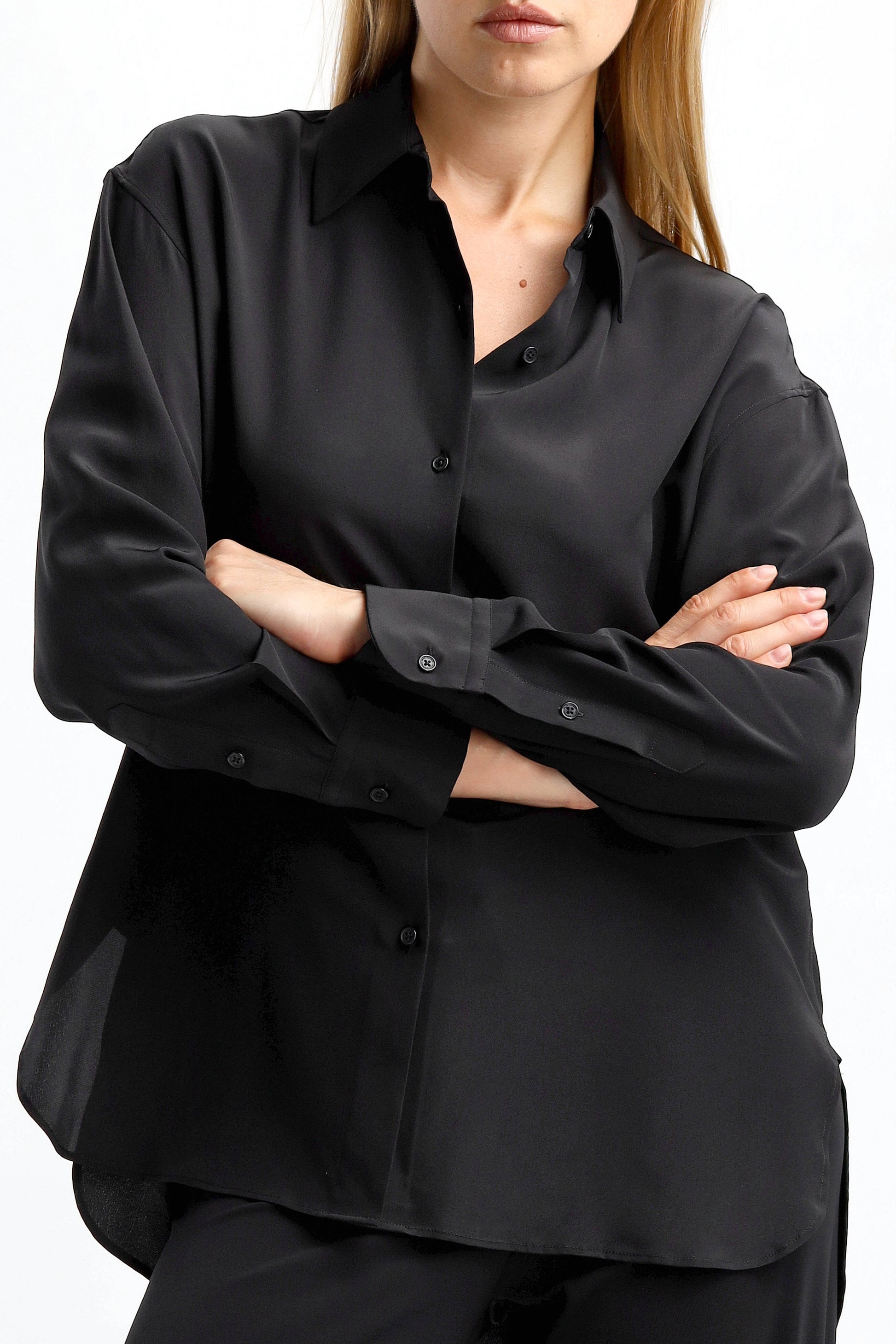 Bluse Julien in Schwarz Nili Lotan