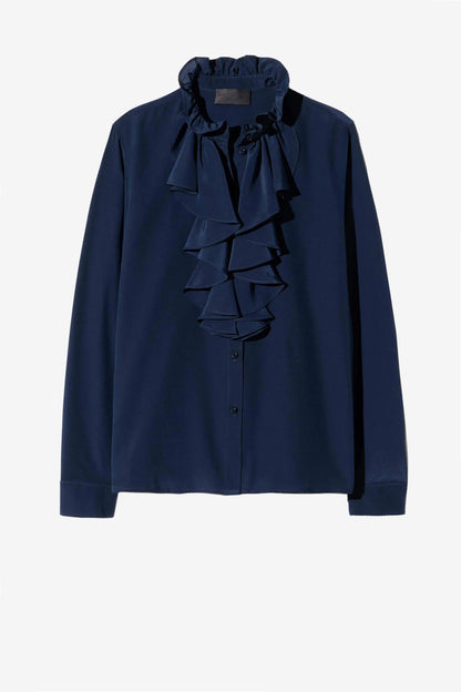 Lily Blouse in Navy Blue