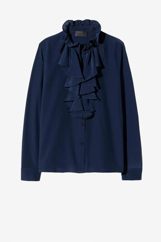 Lily Blouse in Navy Blue