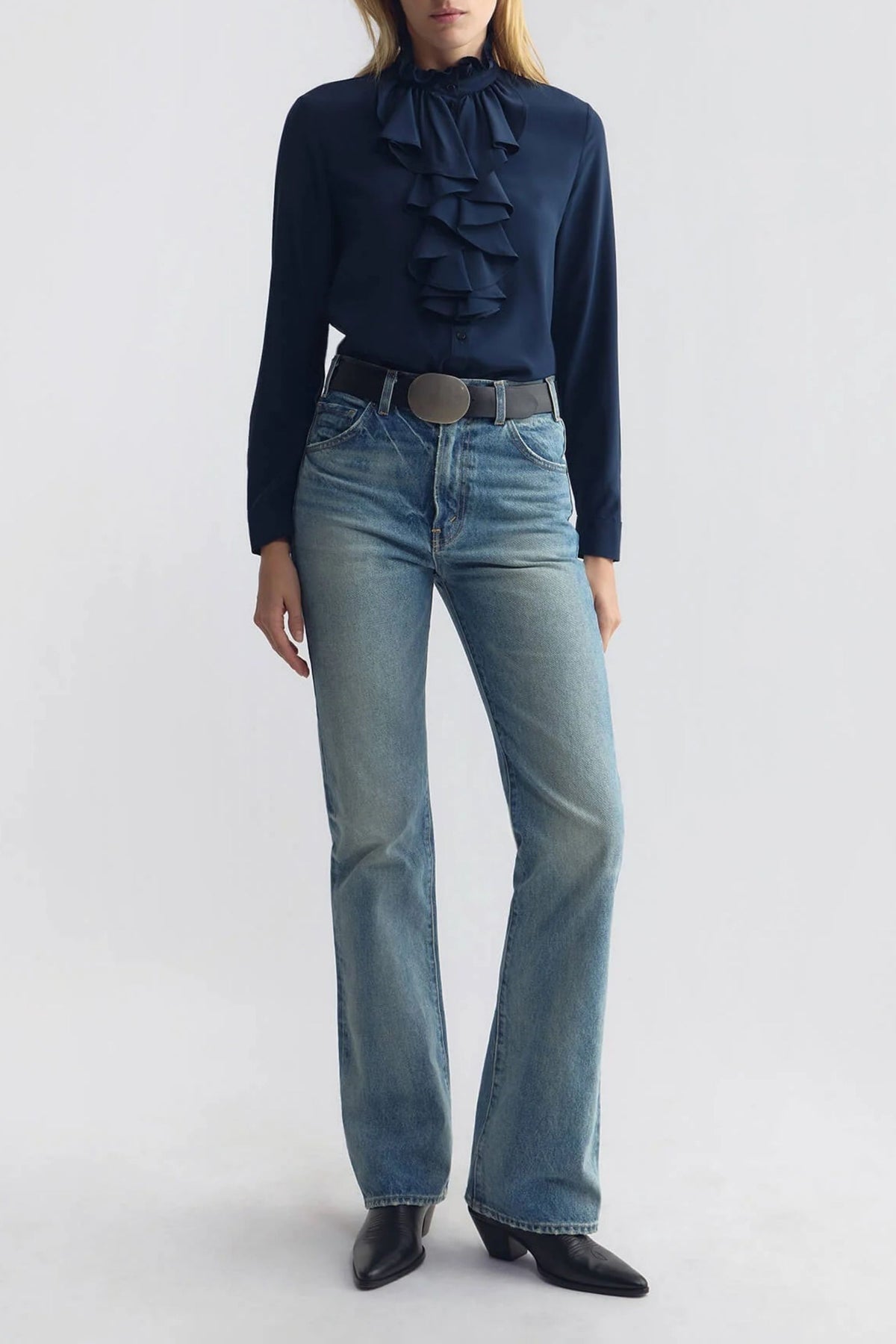 Bluse Lily in Marine Blue Nili Lotan