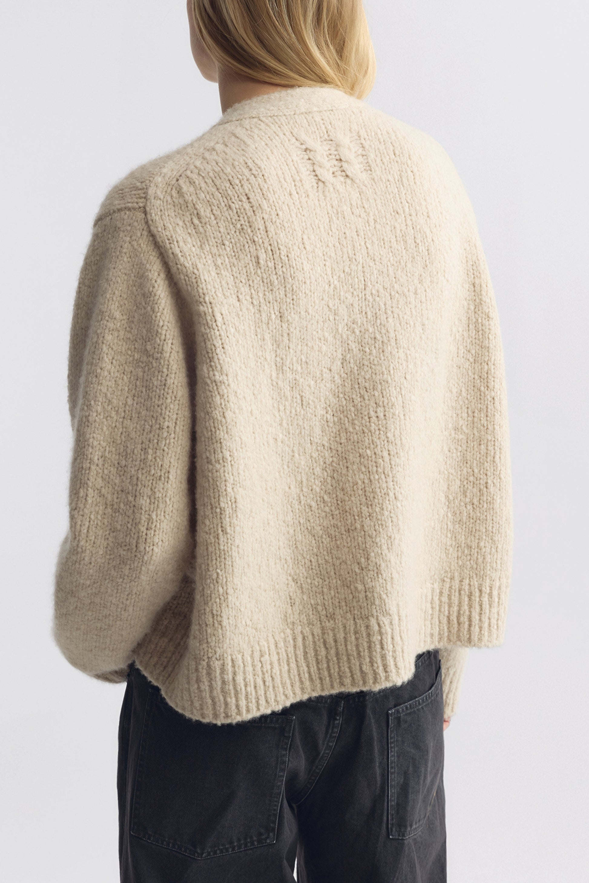 Cardigan Lorana in Beige Melange Nili Lotan