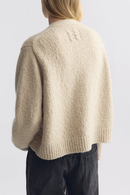 Cardigan Lorana in Beige Melange Nili Lotan