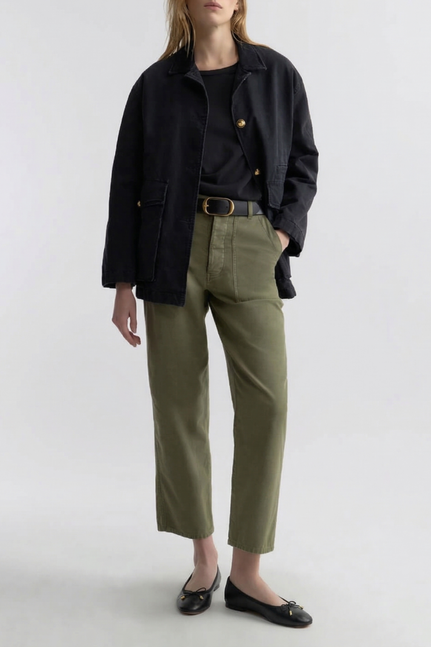 Earl Pants in Olive Fatigue by Nili Lotan - Anita Hass