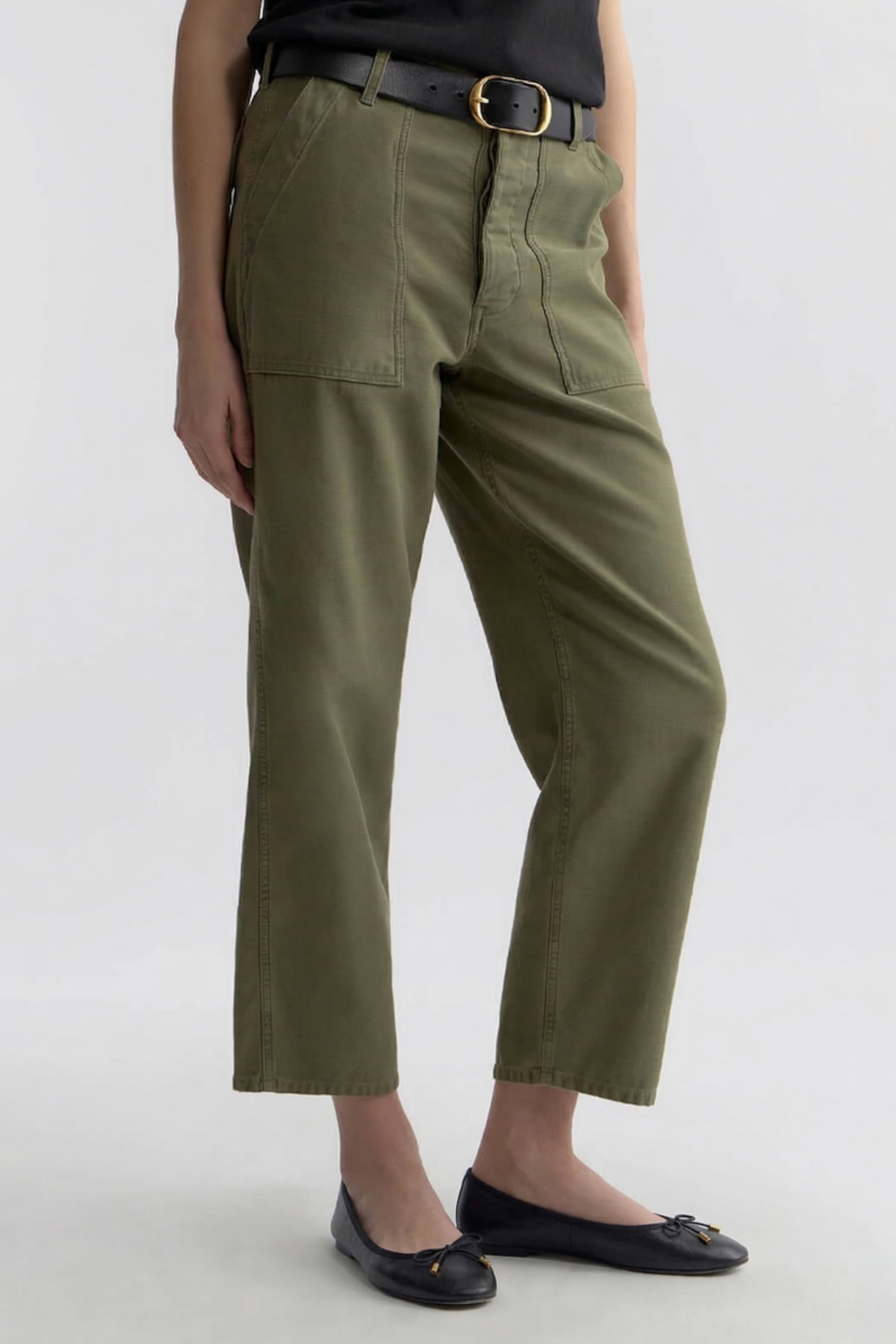 Earl Pants in Olive Fatigue by Nili Lotan - Anita Hass