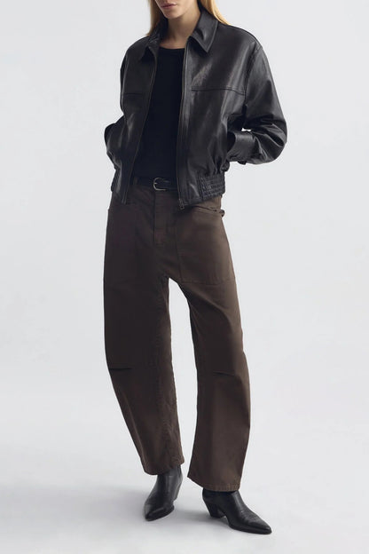 Hose Shon in Dark Walnut Nili Lotan