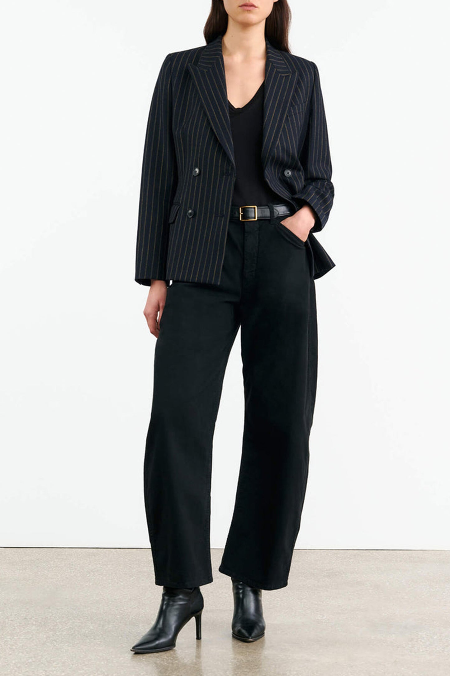 Tribeca Pants in Jet Black by Nili Lotan - Anita Hass