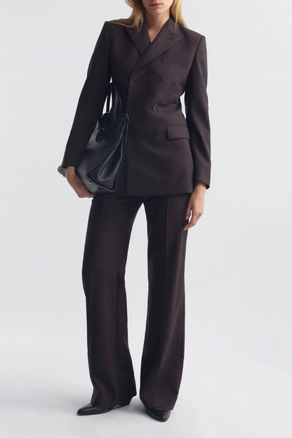 Blazer Noah in Brown Herringbone Nili Lotan