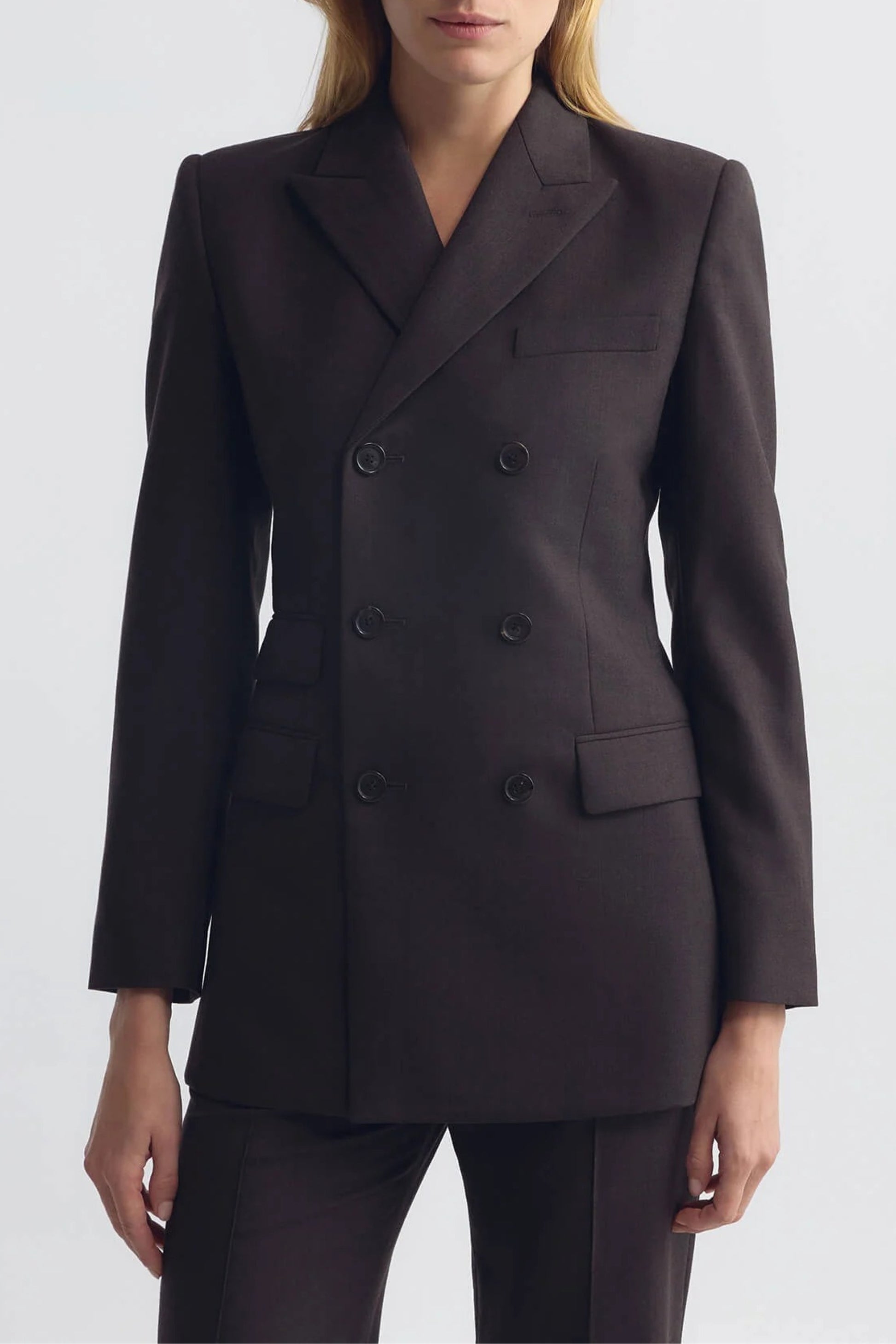 Blazer Noah in Brown Herringbone Nili Lotan