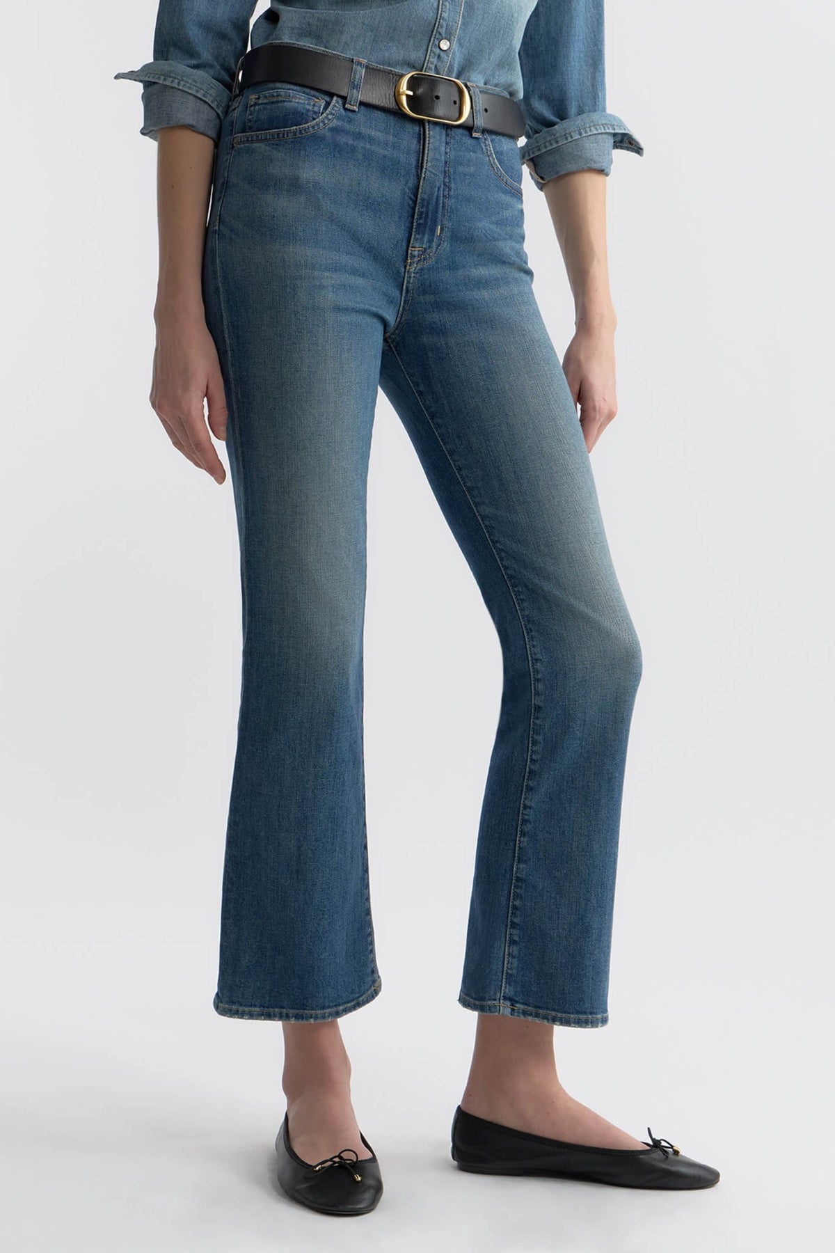 Jeans Bootcut in Classic Wash Nili Lotan