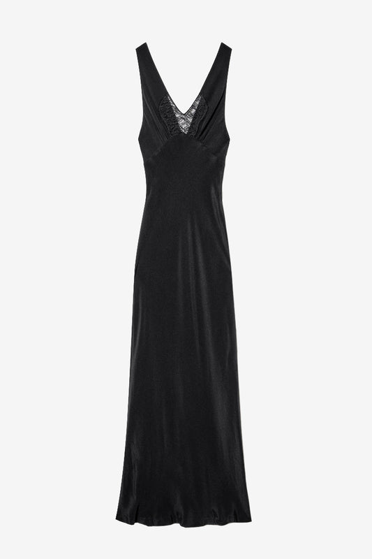 Roya Dress in Black by Nili Lotan - Anita Hass