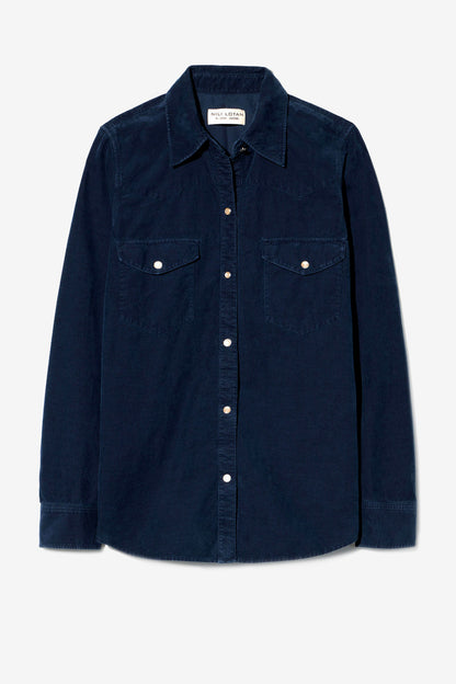 Kordbluse Travis in Dusk Navy Nili Lotan