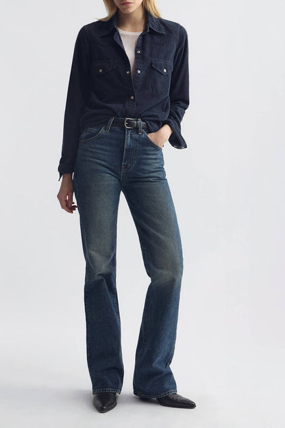Kordbluse Travis in Dusk Navy Nili Lotan
