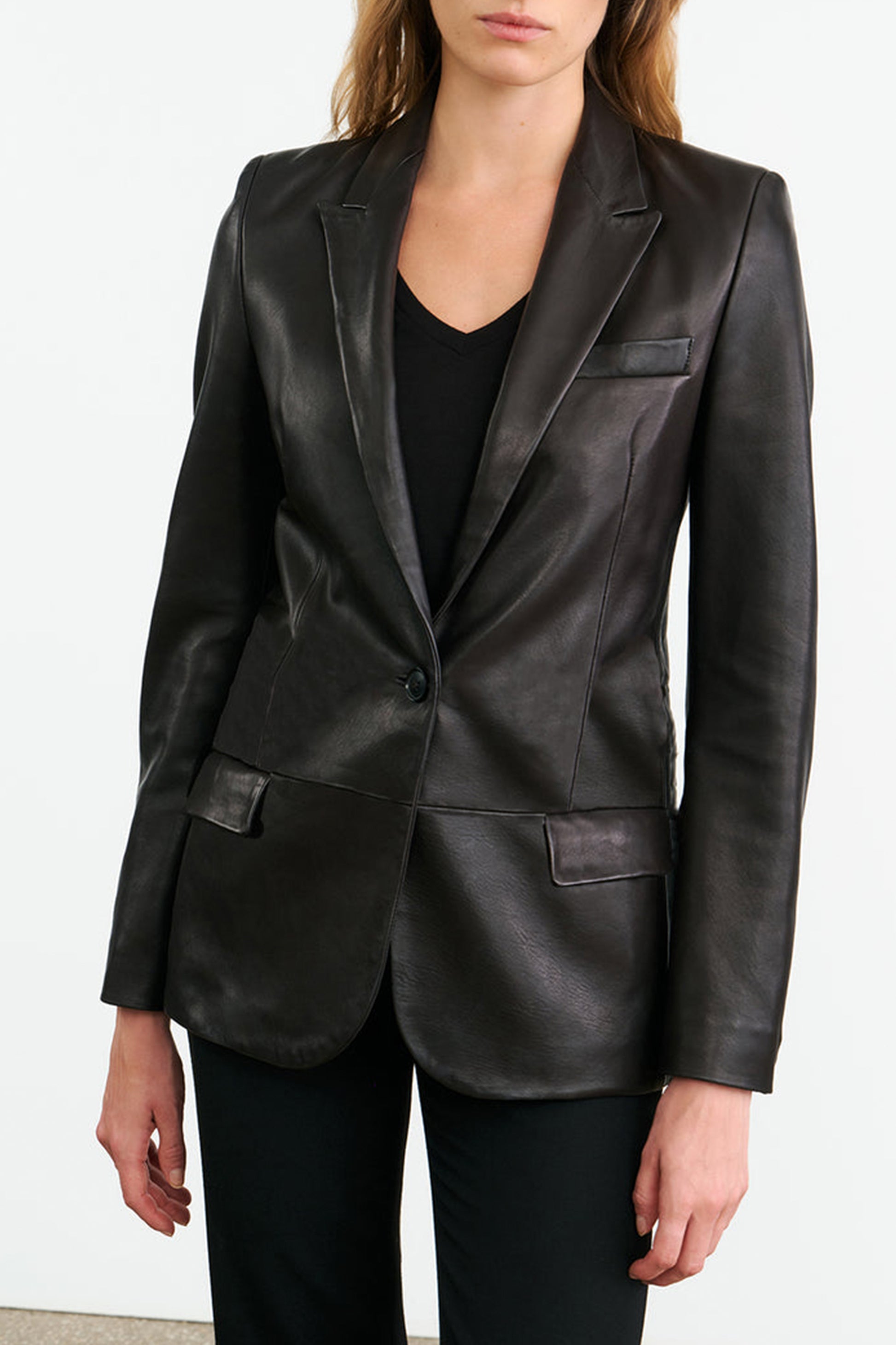 Lederblazer Belmonde in Schwarz Nili Lotan