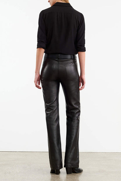 Joan Leather Pants in Black by Nili Lotan - Anita Hass