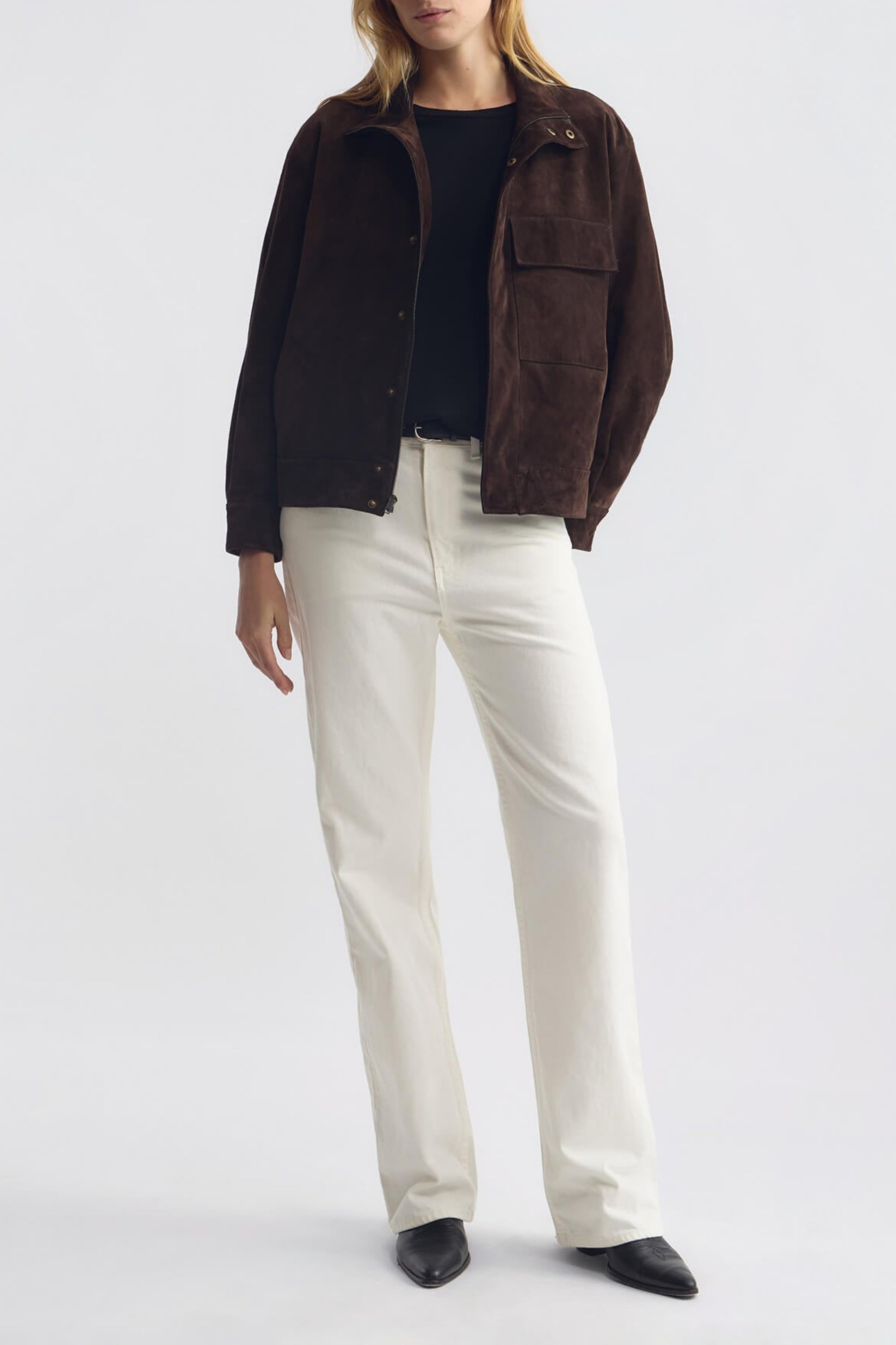 Lederjacke Cirque in Chocolate Brown Nili Lotan