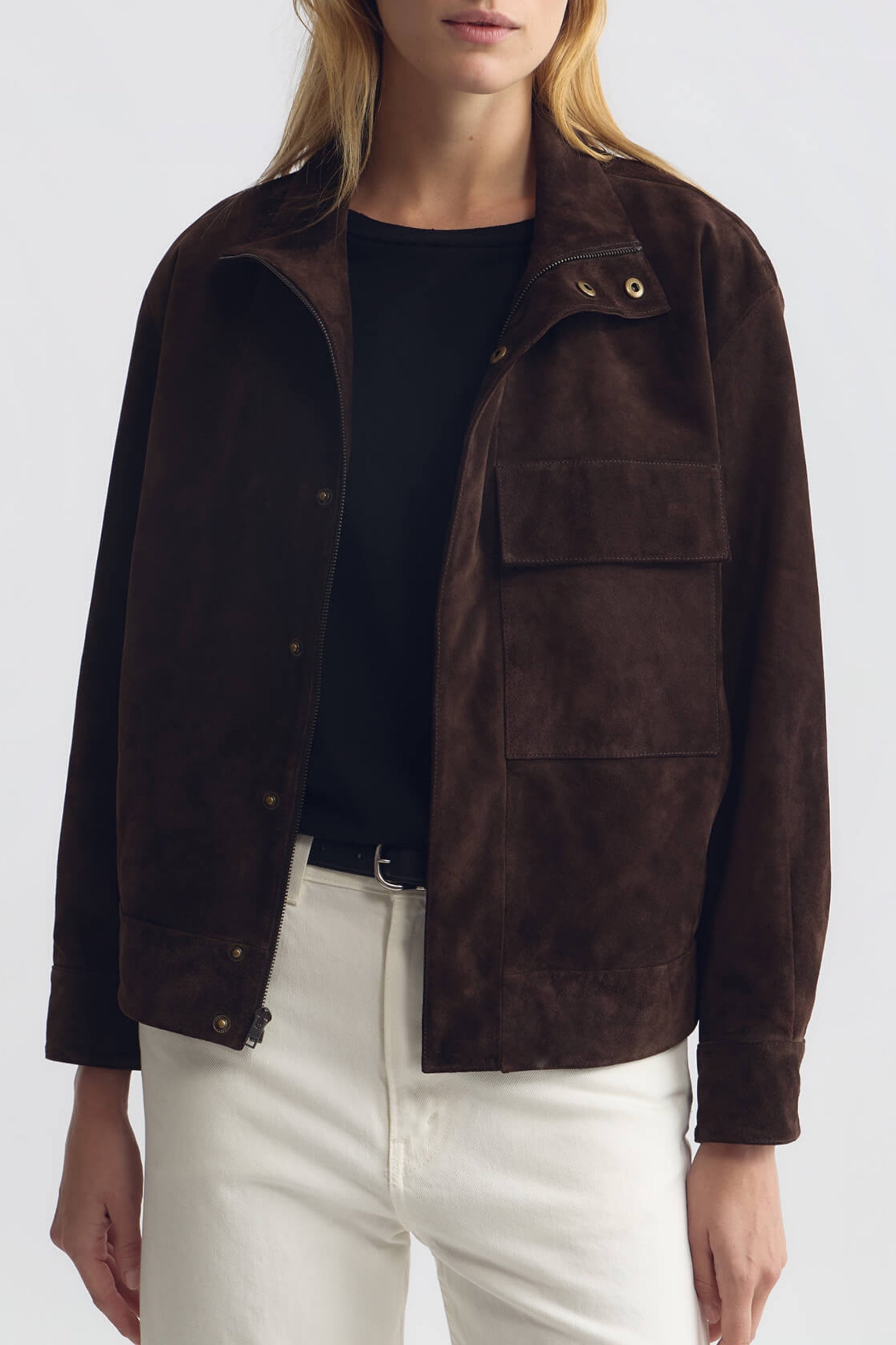 Lederjacke Cirque in Chocolate Brown Nili Lotan