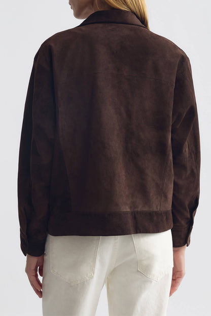 Lederjacke Cirque in Chocolate Brown Nili Lotan