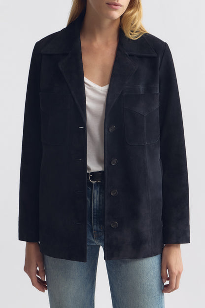 Lederjacke Dominic in Midnight Nili Lotan
