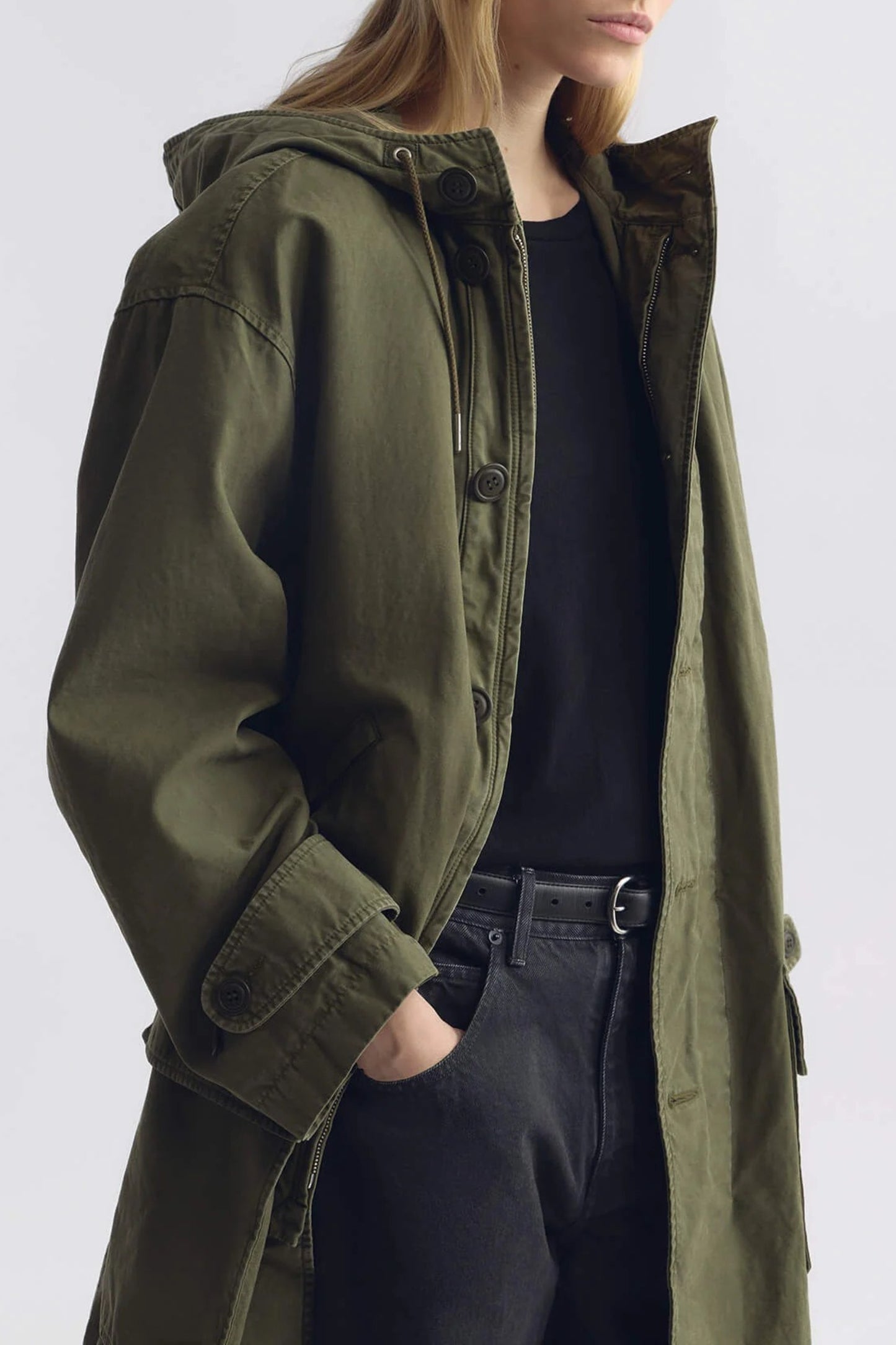 Parka Delmar in Dark Laurel Nili Lotan