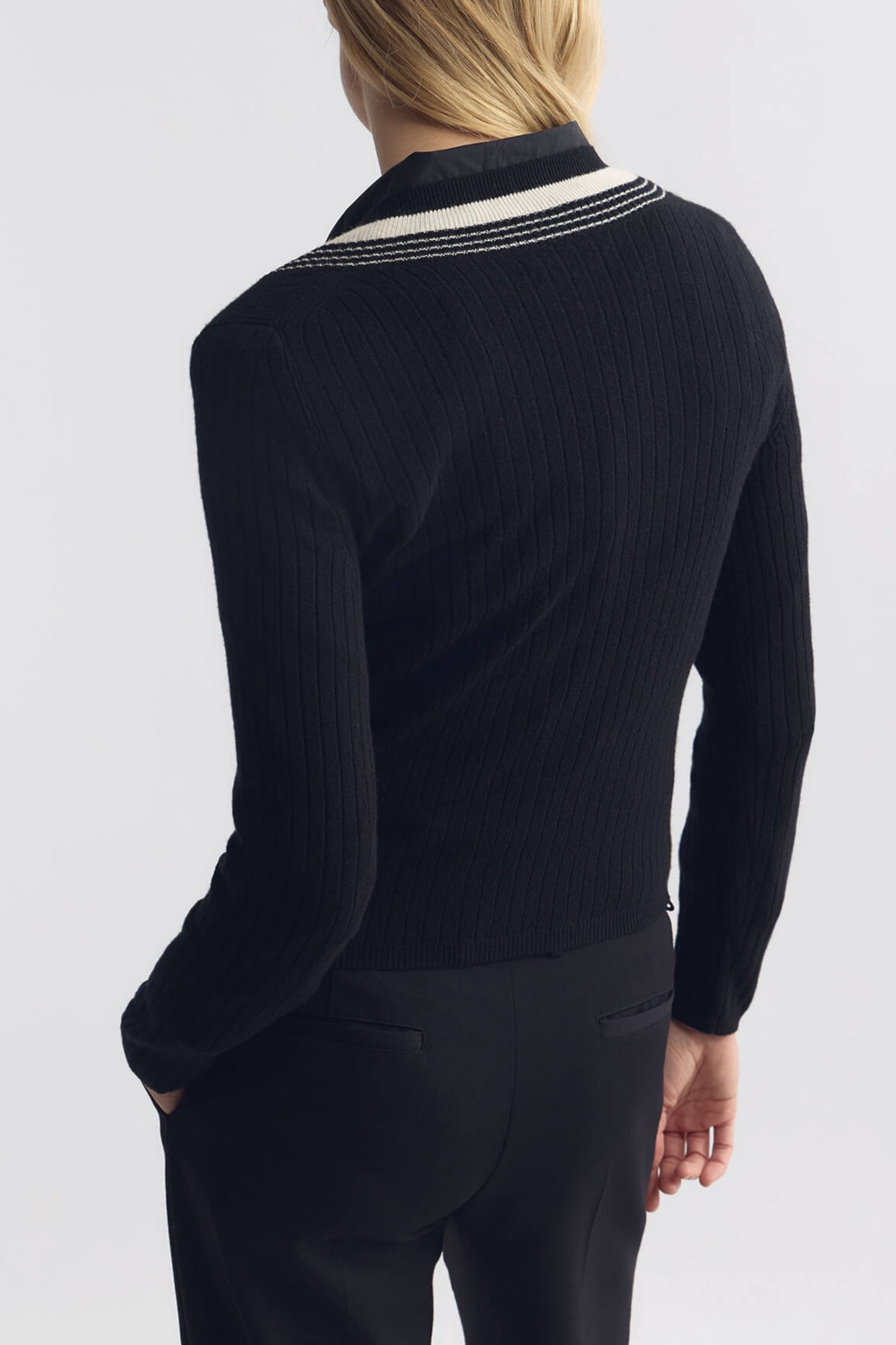 Pullover Aziel in Black/Ivory Nili Lotan