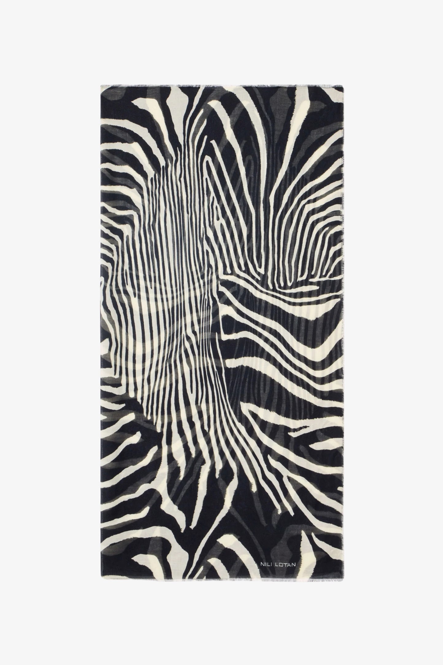 Schal Zebra in Black/Ivory Nili Lotan