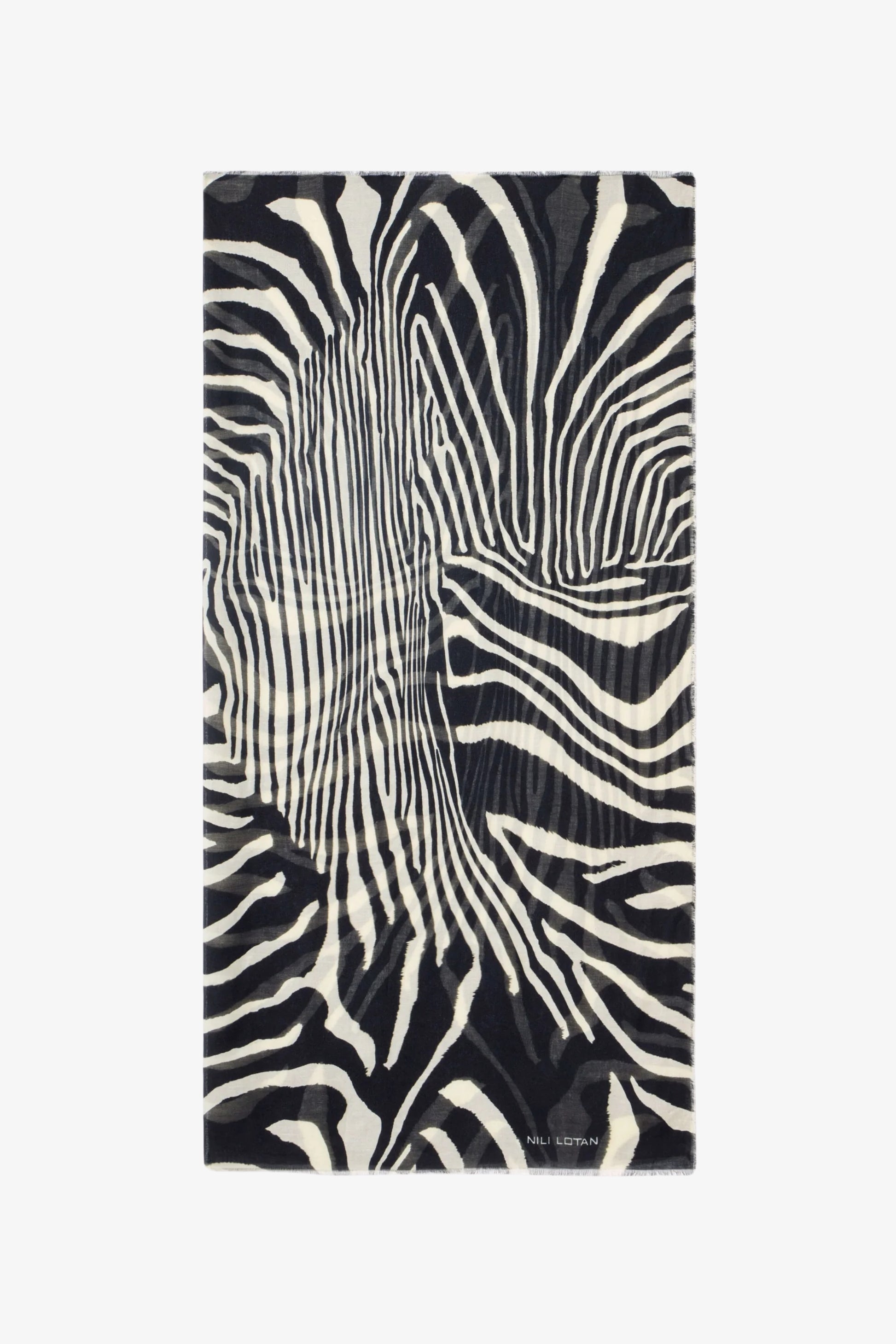 Schal Zebra in Black/Ivory Nili Lotan