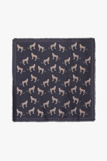 Seidentuch Cheetah in Washed Black Nili Lotan