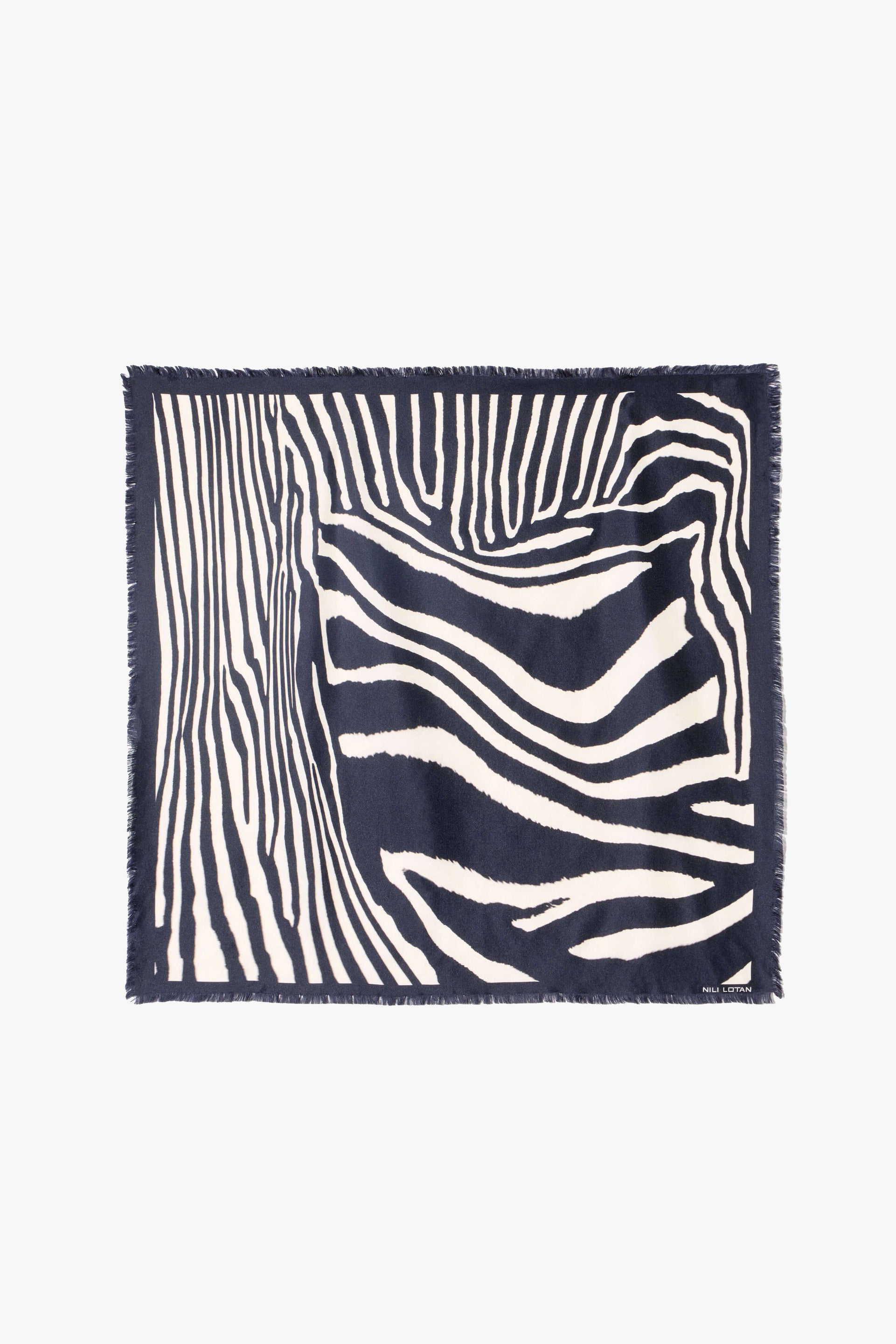 Seidentuch Zebra in Black/Ivory Nili Lotan