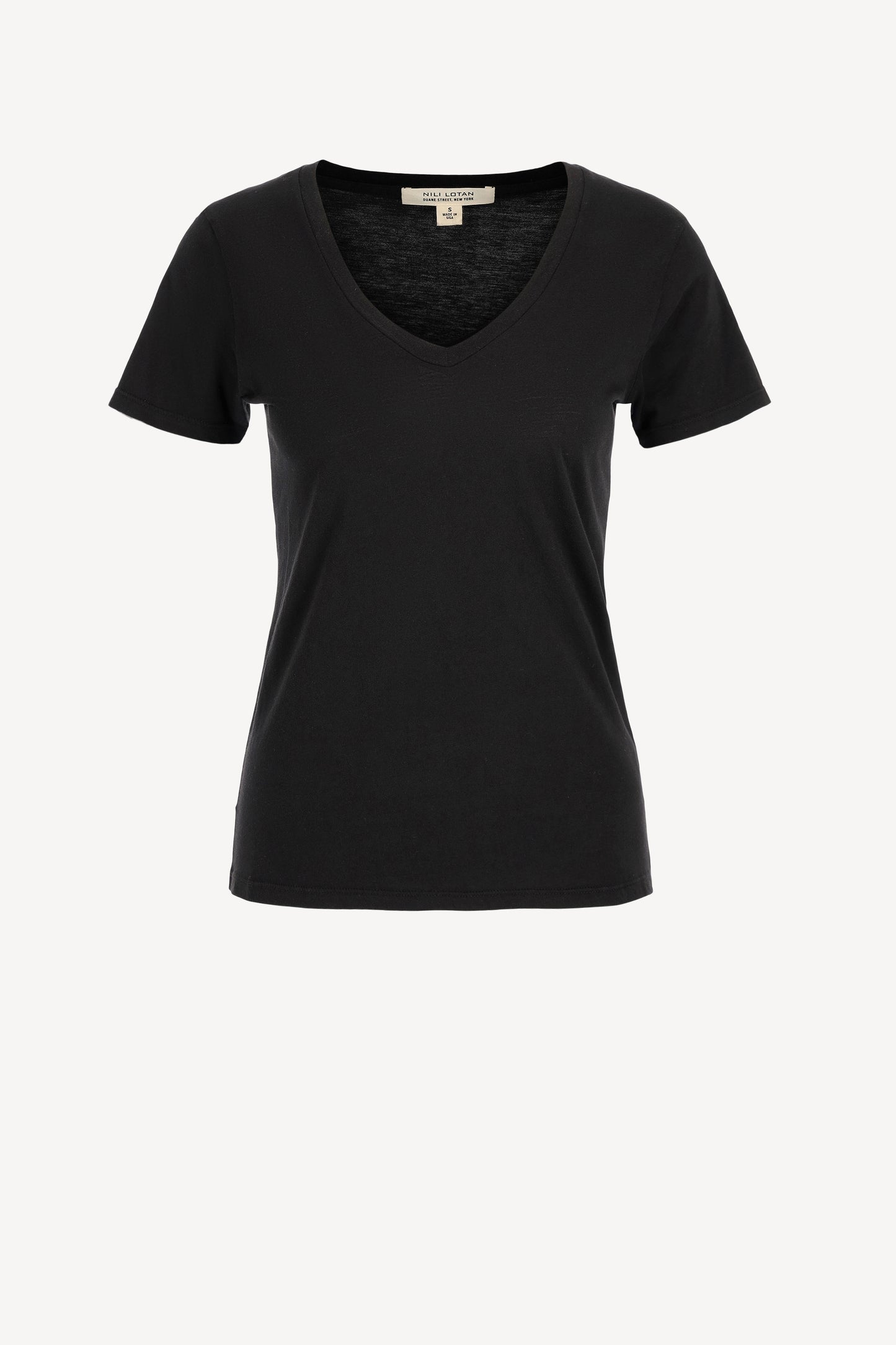 T-Shirt Carol in Jet Black Nili Lotan