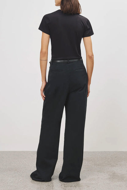 T-Shirt Carol in Jet Black Nili Lotan