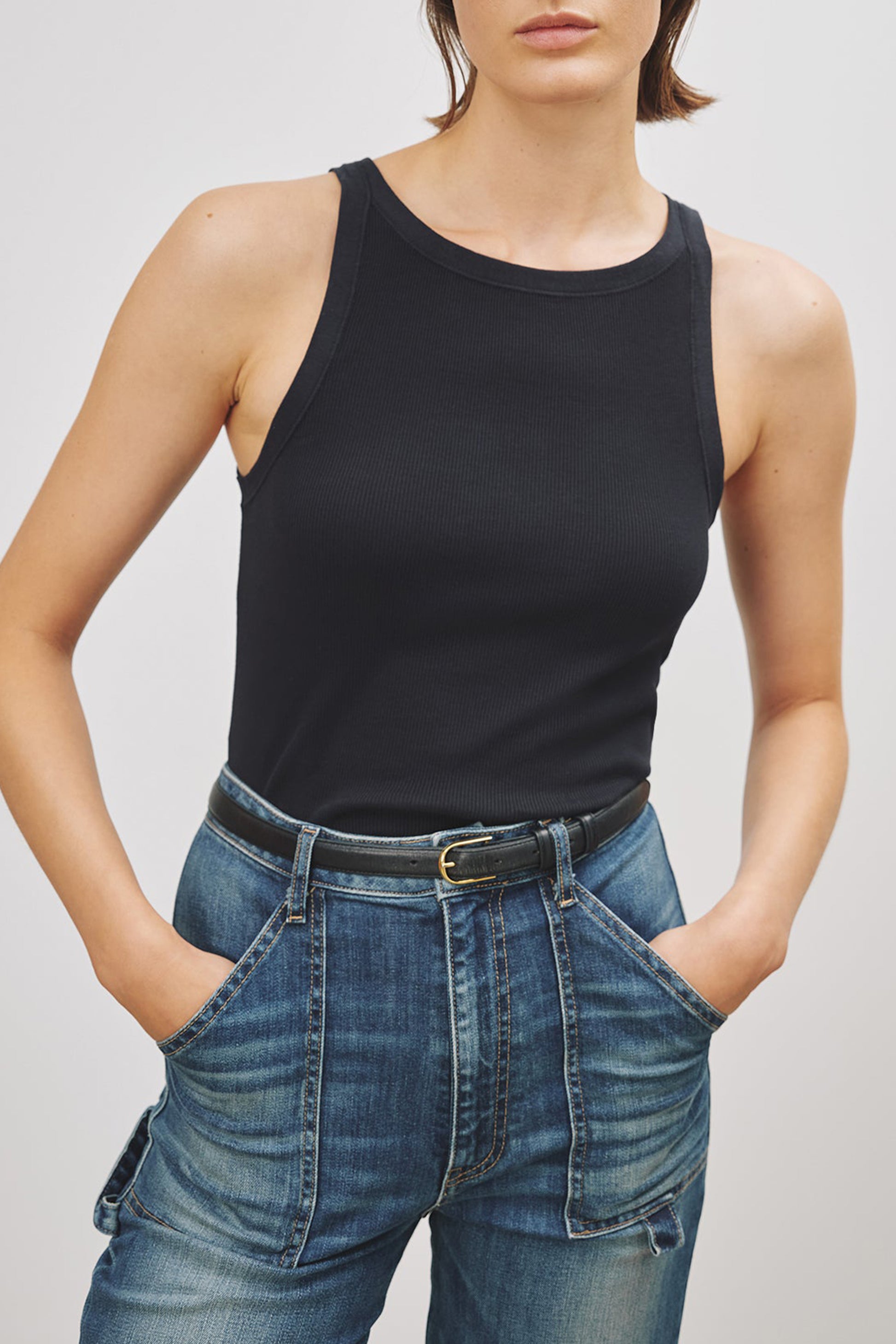 Tank Top Jennifer in Dark Navy Nili Lotan