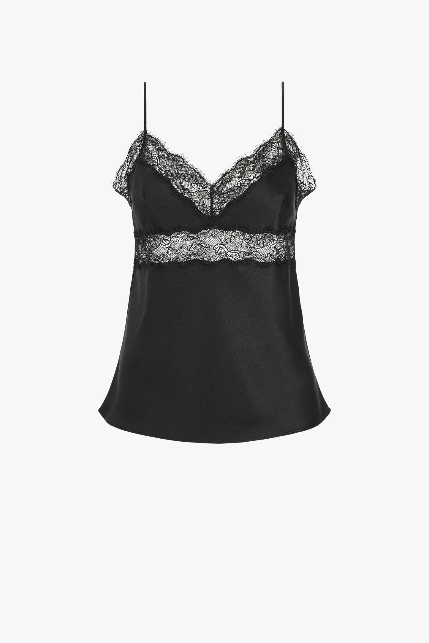 Top Felicie Lace Cami en noir - Nili Lotan - Anita Hass