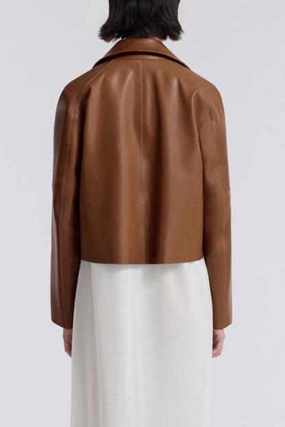 Lederjacke Rowan in Cognac