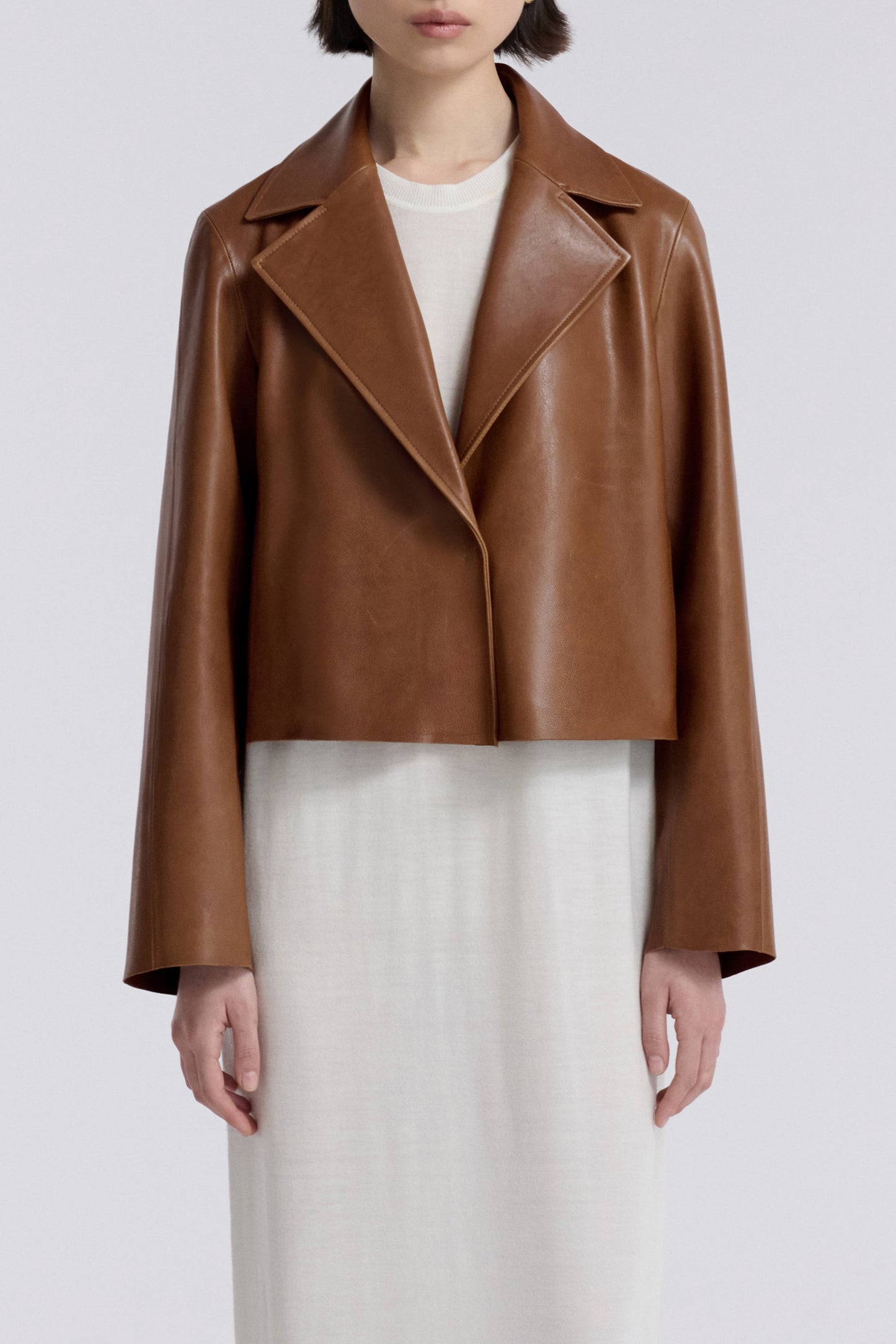 Lederjacke Rowan in Cognac