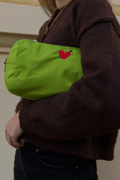 Taschen Set 'Heart' Large in Matcha NylonAnita Hass - Anita Hass