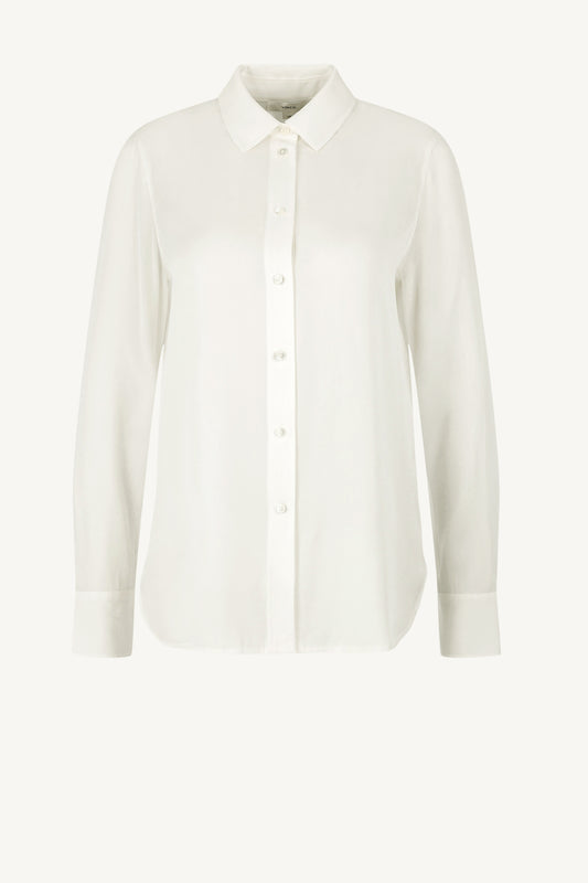 Blouse Slim Fitted en blanc optique