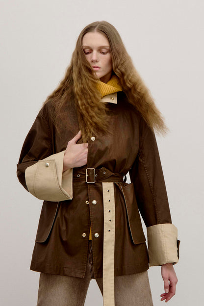 Asha Jacket in Tobacco/Rye