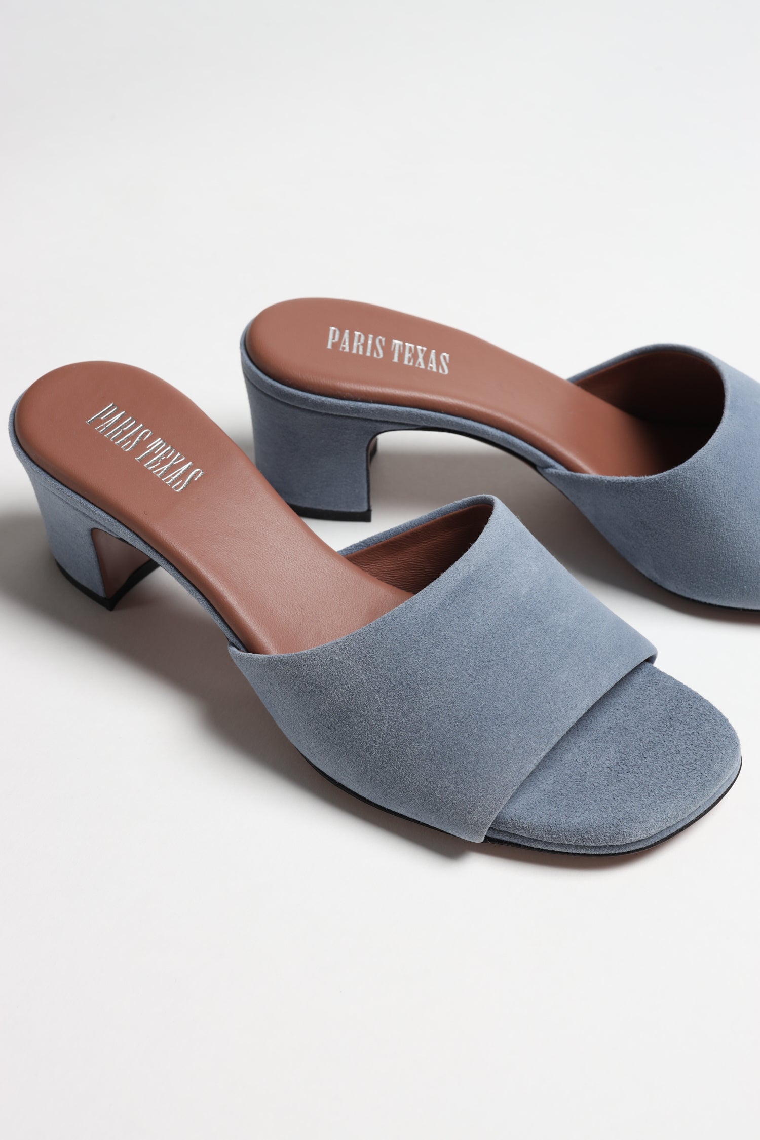 Ava 50 Mules in Jeans Blue Paris Texas - Anita Hass