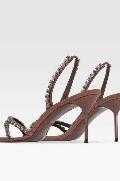 Sandales Lidia 70, coloris Ebano/Grey DiamondParis Texas - Anita Hass